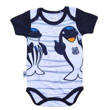 Body Bebê Santos Mascote Baleia Oficial