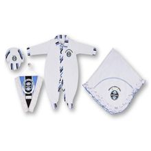 Kit Bebê Grêmio com Macacão Manta e Boné Revedor