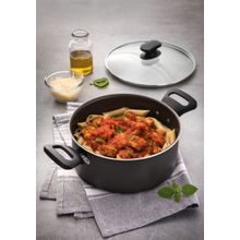 Caçarola Tramontina Loreto Antiaderente Alças Baquelite 20cm 2,8L Grafite