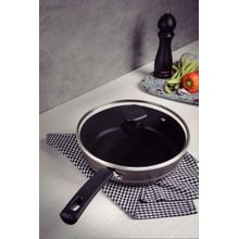 Frigideira Funda Tramontina com Tampa Antiaderente Avelã 24cm 2,5L