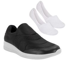 Kit Tênis Usaflex Casual Feminino + Par de Meia