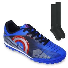 Kit Chuteira Society Dray Marvel Capitão América + Meião