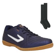 Kit Chuteira Futsal Topper Boleiro V + Meião