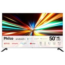 Smart TV LED 50" 4K UHD Philco PTV50M8GAGCMBL AndroidTV, Google Assistente, Dolby Audio, Chromecast Integrado, Processador Quad-core