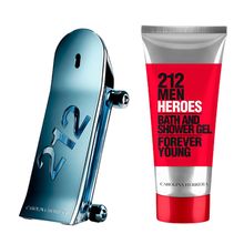 Carolina Herrera Kit 212 Heroes Man Eau De Toilette 90ml + Shower Gel 100ml
