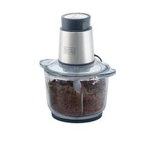 Miniprocessador Black+Decker MP300G Inox, 2 velocidades, 300W