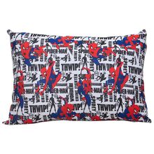 Fronha Portallar Malha Disney Estampada Marvel Spider White 48cmx68cm Branco