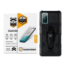 Kit Capa Clip e Pelicula Nano Vidro Samsung Galaxy S20 FE - Gshield