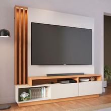 Estante Home Colibri Humaitá com 180 cm de Largura, Ideal para TV de Até 65”