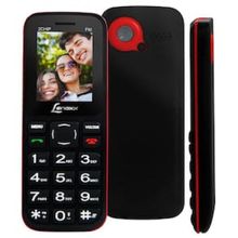 Celular Lenoxx CX 905 Preto/Vermelho com Tela 1.8”, Dual Chip, Câmera VGA, Bluetooth, MP3 e Rádio FM