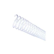 Espirais para Encadernação Cristal Transparente 12mm 70 Folhas 100 und