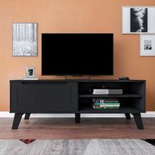Rack Artely Lotus com 134 cm de Largura, 1 Porta Basculante, Ideal para TV de Até 60”