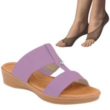 Kit Tamanco Usaflex Tressê Feminino + 2 Pares de Meias