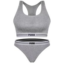 Kit Puma Top Nadador + Calcinha Biquíni Feminino