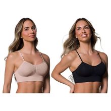 Kit 2 Sutiãs Selene Sem Costura Feminino