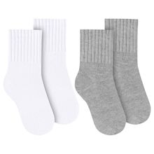 Kit 2 Pares de Meias Selene Básica Cano Médio Infantil