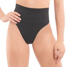 Calcinha Redutora Selene Fio Dental Sem Costura - Preto