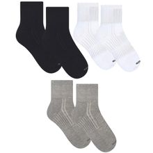 Kit 3 Pares de Meia Selene Esportiva Performance Cano Curto Masculina