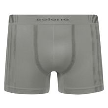 Cueca Boxer Selene Sem Costura Masculina - Cinza