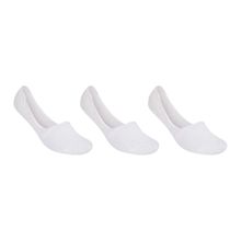 Kit 3 Pares de Meia Selene Sapatilha Invisível Masculino - Branco
