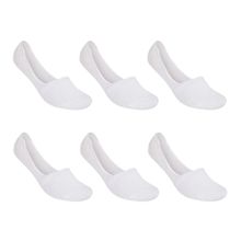 Kit 6 Pares de Meia Selene Sapatilha Invisível Masculino - Branco
