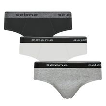 Kit 3 Cuecas Slip Selene Masculina