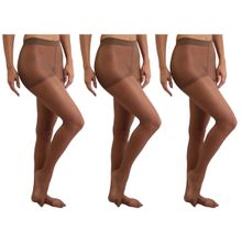 Kit 3 Meias Calças Selene Clássica Fio 15 Feminina