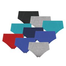 Kit 9 Cuecas Slip Selene Algodão Infantil