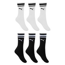 Kit 6 Pares de Meias Puma Esportiva Cano Longo Masculino