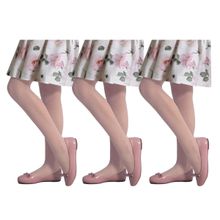 Kit 3 Meias-Calças Selene Básica Fio 20 Infantil