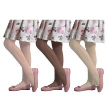 Kit 3 Meias-Calças Selene Básica Fio 20 Infantil
