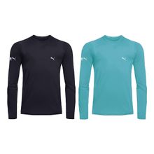 Kit 2 Camisas Térmicas Puma UV50+ Manga Longa Infantil