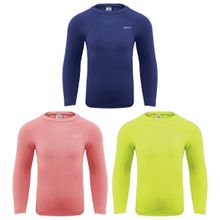 Kit 3 Camisas Térmicas Selene UV50+ Manga Longa Infantil