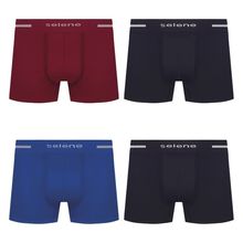 Kit 4 Cuecas Selene Boxer Sem Costura Masculina