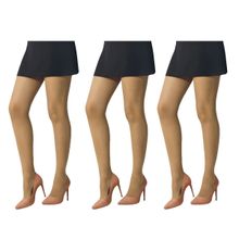 Kit 3 Meias-Calças Selene Básica Fio 15 Feminino