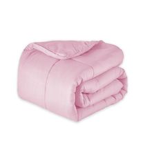 Edredom De Percal Tamanho Queen Super Macio 400 Fios Rosa