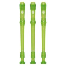 Kit 3 Flautas Doce Soprano Germânica Em C YRS-20G Verde Yamaha
