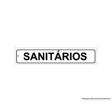 Placa Sinal.Pvc 05X25Cm Sanitarios Ref2520