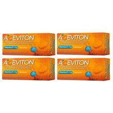 Kit com 4 Vitamina C Aceviton Cimed 1g 10 Cpr Efervescentes