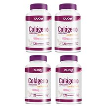 Kit com 4 Colágeno Hidrolisado Com Vitamina Duom C 1000mg 120 Cpr