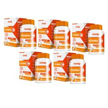 Kit com 5 Vitamina C Duom 500mg Melhora do Sistema Imunológico e Antioxidante - 1 Cápsula Ao Dia