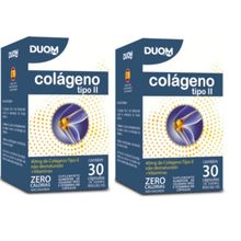 Kit com 2 Colágeno Tipo 2 Não Desnaturado  Com Vitaminas Duom 30 Cápsulas