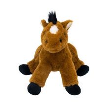 Pelúcia Cavalinho Marrom Deitado 24cm