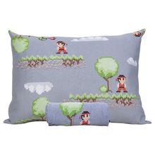Jogo de Cama Solteiro Doce Vida Malha Misto Estampado Super Game 2 Pçs com Elastico Lilas