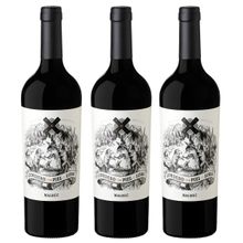 Kit 03 Un. Vinho Tinto Cordero Con Piel de Lobo Malbec 750ml