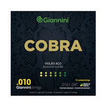 Encordoamento Giannini P/ Violão de 12 Cordas GEEF12EF Tensao Leve - EC0364