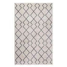 Tapete para Sala Belga Axis Treliça Bege 1,00X1,50M - Qaza