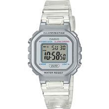 Relógio Casio Feminino Ref: La-20whs-7adf Infantil Digital Transparente