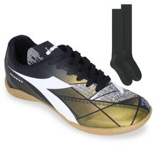 Kit Chuteira Futsal Diadora Squadra II + Meião