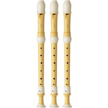 Kit 3 Flautas Doce Contralto Barroca Ecológica Em F YRA-402B Yamaha
